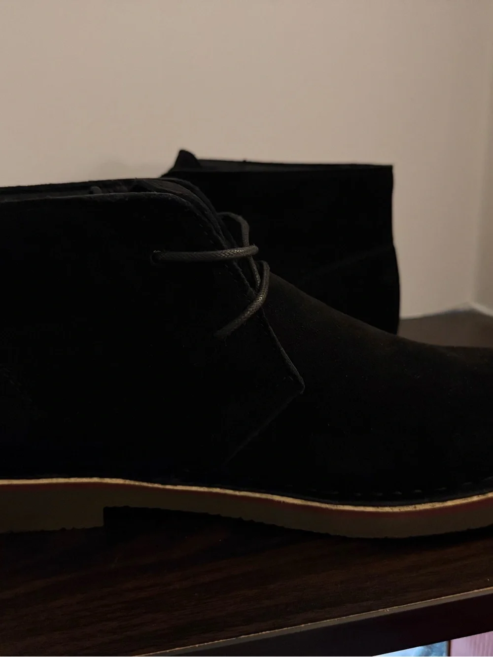 Propet Men's Black Suede Chukka Boots - Classic Lace-Up NIB